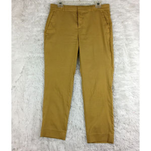 Banana Republic Women's Mustard Printed Chino Ryan Pants Size 4